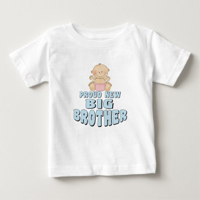 Proud New Big Brother Girl Baby T-Shirt (Front)
