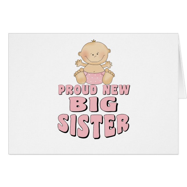 Proud New Big Sister Girl (Front Horizontal)
