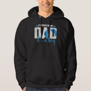 Proud New Dad It's A Boy Pregnancy Gender Reveal B Hoodie