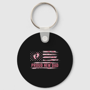 Proud New Dad Men New Girl Ba Key Ring