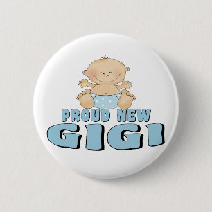 Proud New Gigi T-shirt 6 Cm Round Badge