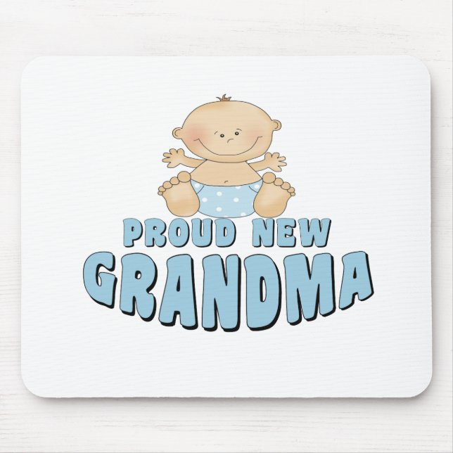 PROUD NEW Grandma T-Shirt Mouse Pad (Front)