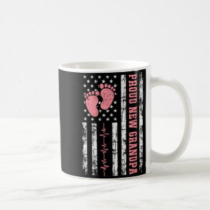 Proud New Grandpa New Girl Baby Fathers Day Coffee Mug
