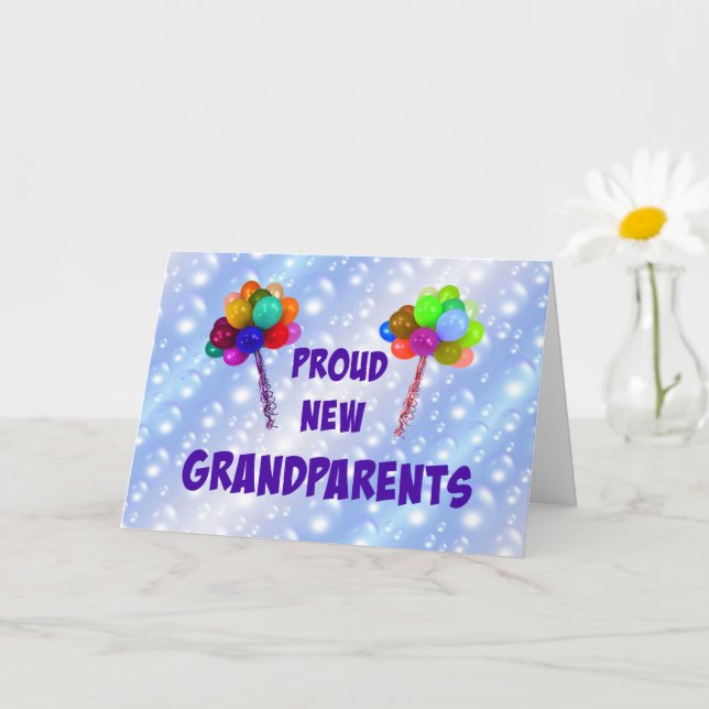 Proud New Grandparents Card (Small Plant)