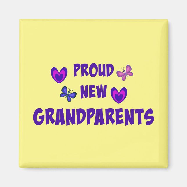 Proud New Grandparents Magnet (Front)