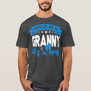 Proud New Granny It's A Boy Gender Reveal Men Wome T-Shirt