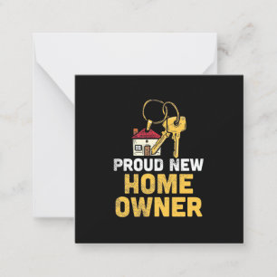 Proud New Home Owner Card