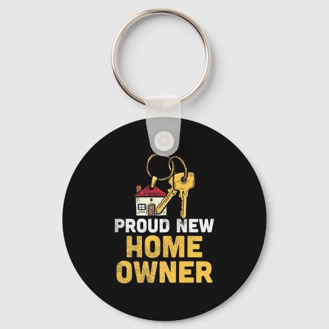 Proud New Home Owner Key Ring (Front)
