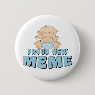 PROUD NEW Meme T-Shirt 6 Cm Round Badge
