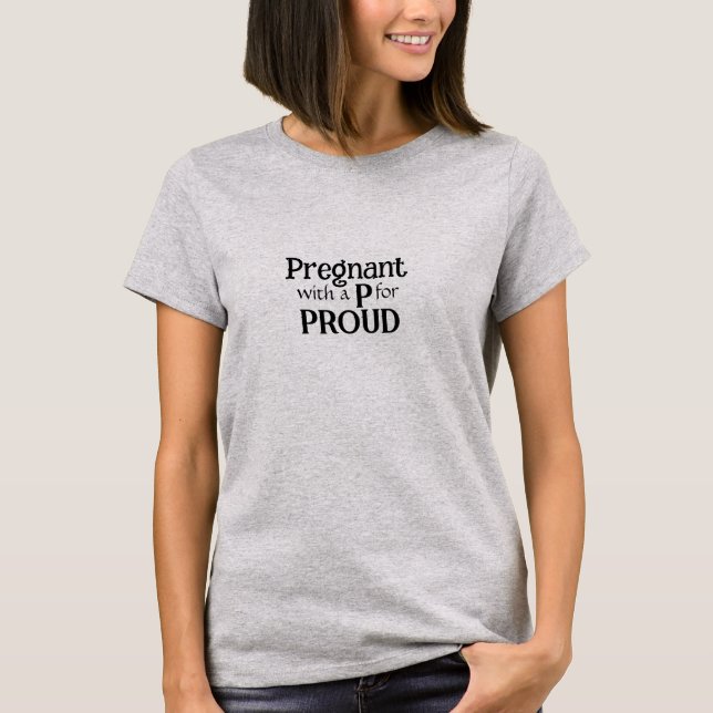 Proud New Mum Typography Gift T-Shirt (Front)