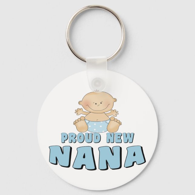 PROUD NEW Nana T-Shirt Key Ring (Front)