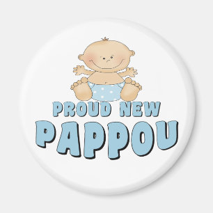 PROUD NEW Pappou Boy Magnet