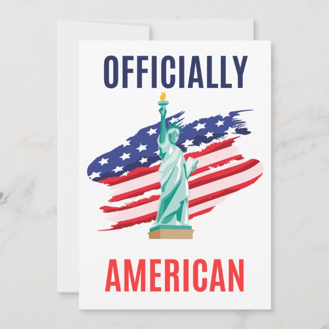 Proud New U.S. Citizen Card – Patriotic Gift (Front)