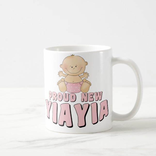 PROUD NEW YiaYia T-Shirt Coffee Mug (Right)