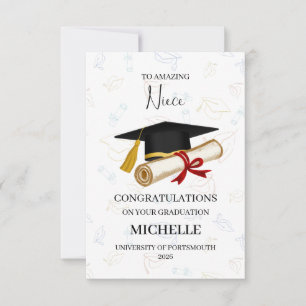 Proud Niece Graduation Personalised Card
