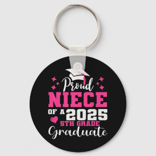 Proud Niece Of 5th Grade Graduate 2025 Elementary Key Ring