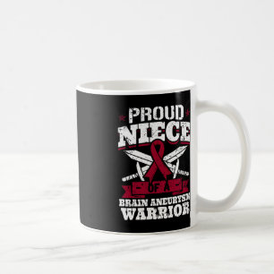 Proud Niece Of A Brain Aneurysm Warrior Awareness Coffee Mug