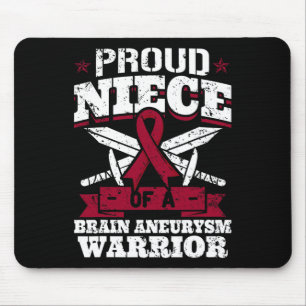 Proud Niece Of A Brain Aneurysm Warrior Awareness  Mouse Pad