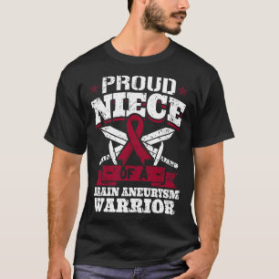 Proud Niece Of A Brain Aneurysm Warrior Awareness T-Shirt