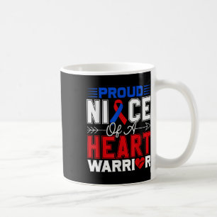 Proud Niece Of A Heart Warrior Chd Awareness Month Coffee Mug