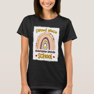 Proud Niece Of A Kindergarten Graduate School Rain T-Shirt