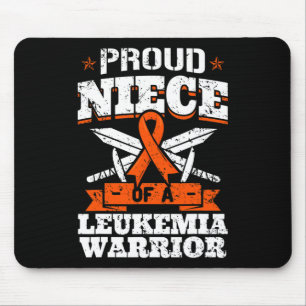 Proud Niece Of A Leukaemia Warrior Awareness Blood Mouse Pad