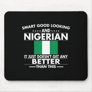 Proud Nigerian Flag Nigeria Heritage Roots Men And Mouse Pad