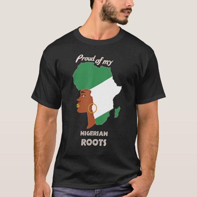 Proud Nigerian Roots Black History Month Women's T-Shirt (Front)