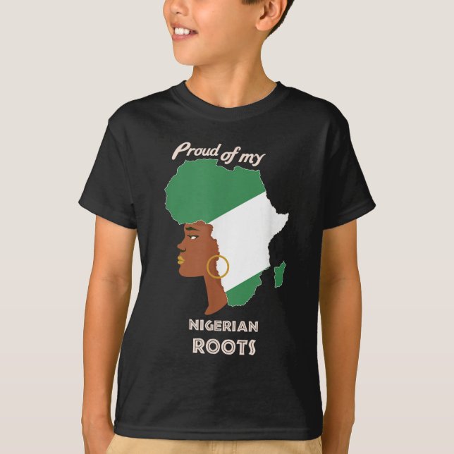 Proud Nigerian Roots Black History Month Women's T-Shirt (Front)