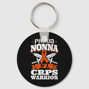 Proud Nonna Of A Crps Warrior Rsd Awareness Ribbon Key Ring