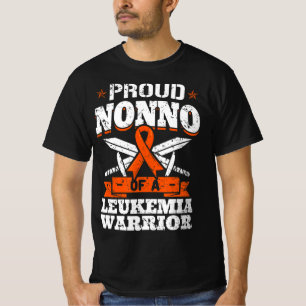 Proud Nonno Of A Leukaemia Warrior Grandpa Awarene T-Shirt