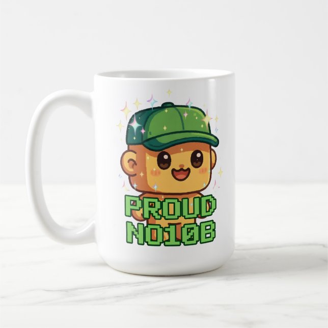PROUD NOOB COFFEE MUG (Left)