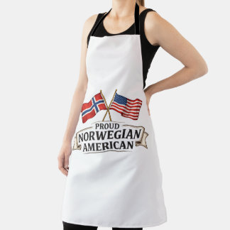 Proud Norwegian American Apron