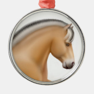 Proud Norwegian Fjord Horse Ornament