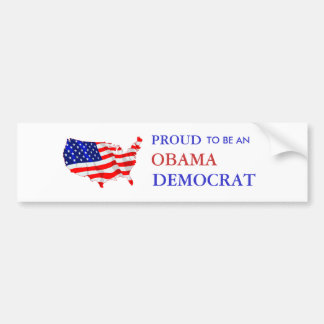 Proud Obama Democrat Bumper Sticker