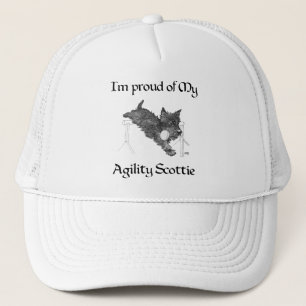 Proud of My Agility Scottie Trucker Hat