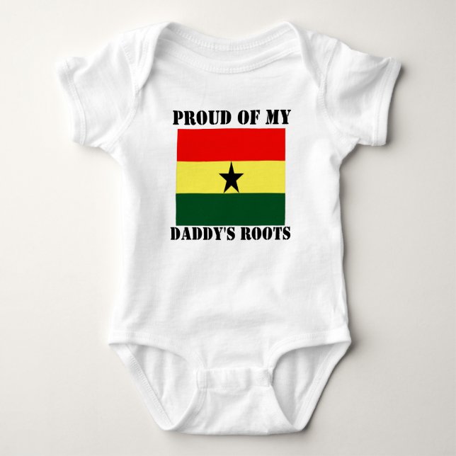 Proud of my daddy's roots baby bodysuit (Front)