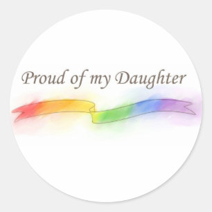 Proud of my Daughter Classic Round Sticker