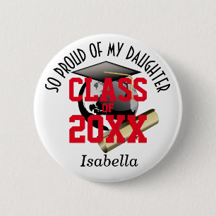 Proud of My Graduate 6 Cm Round Badge