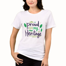 Proud of My Heritage Green Tribal Leaf