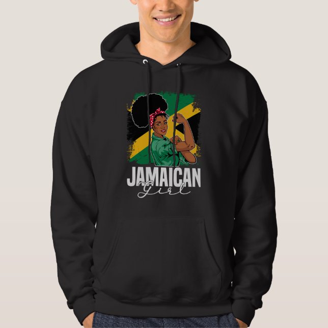 Proud Of My Jamaican Roots Jamaica BHM BLM Pride A Hoodie (Front)