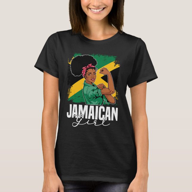 Proud Of My Jamaican Roots Jamaica BHM BLM Pride A T-Shirt (Front)