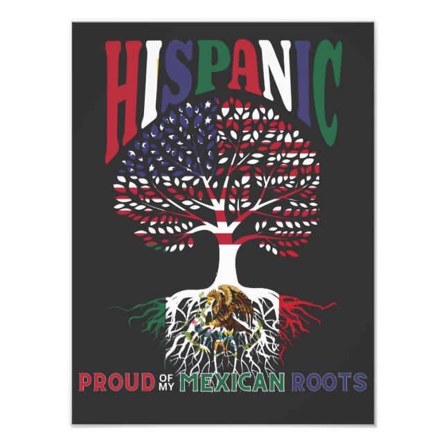 proud of my Mexican roots Hispanic Heritage Month Photo Print (Front)