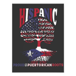 Proud of my Puerto Rican roots Hispanic Heritage M Photo Print