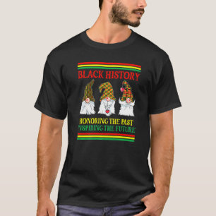 Proud Of My South African Roots Gnome Black Histo T-Shirt