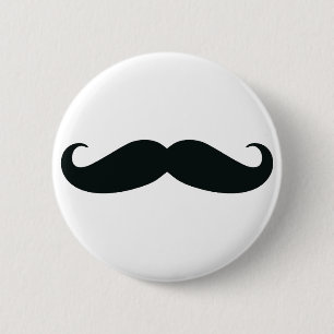 Proud of my Stache....Moustache 6 Cm Round Badge