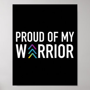 Proud Of My Warrior - Down Syndrome Awareness Poster
