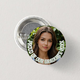 Proud of our Graduate 20XX Graduation Photo 3 Cm Round Badge