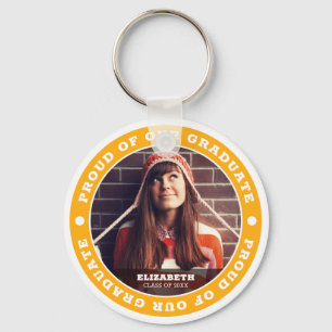 Proud of our Graduate 20XX Graduation Photo Key Ring