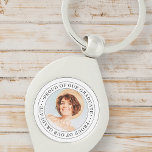 Proud of our Graduate 20XX Modern Graduation Photo Key Ring<br><div class="desc">This simple and classic design is composed of serif typography and add a custom photo.</div>